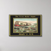 Noah Ark Genesis 6 dieren wachten Canvas Afdruk (Voorkant)