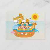 Noah Arks Baby shower Luier Raffle Insert Informatiekaartje (Achterkant)