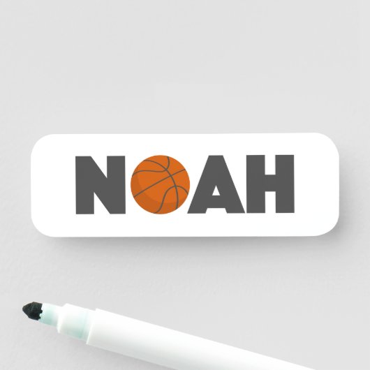 Noah Basketball Naamplaatje (In situ)
