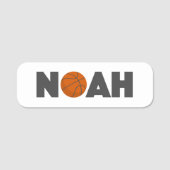Noah Basketball Naamplaatje (Voorkant)