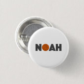 Noah Basketball Ronde Button 3,2 Cm (Voorkant /achterkant)