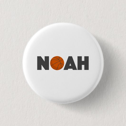 Noah Basketball Ronde Button 3,2 Cm (Voorkant)