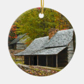Noah "Bud" Ogle Cabin in the Smokies Keramisch Ornament (Voorkant)
