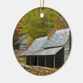 Noah "Bud" Ogle Cabin in the Smokies Keramisch Ornament (Links)