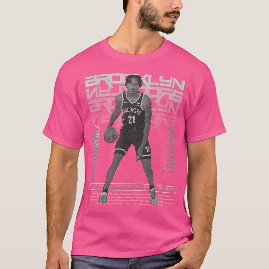 Noah Clowney Basketbal Art Nets T-shirt (Voorkant)