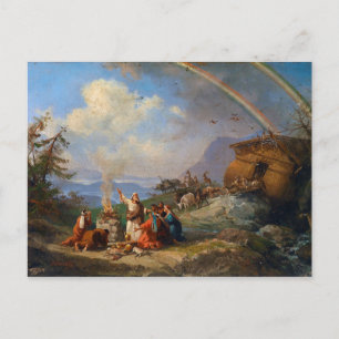 Noah dankt voor de verlossing (1901) briefkaart
