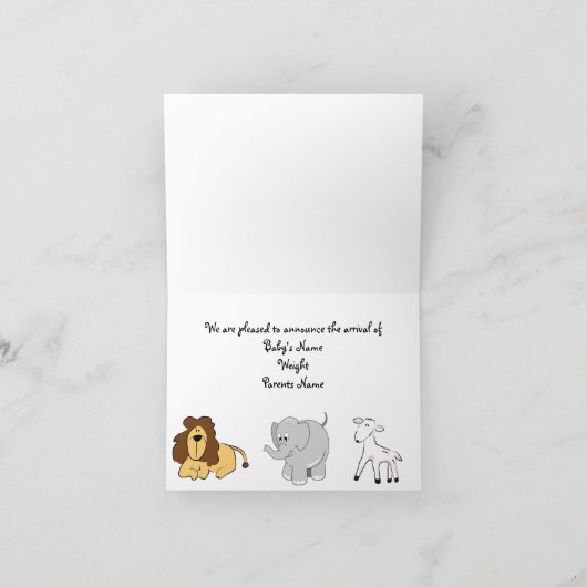 Noah de Aankondiging van het Baby van de Bak (Binnen)