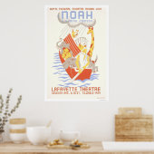 Noah & de Ark 1938 WPA Poster (Keuken)