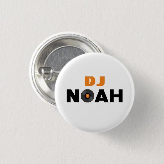 Noah DJ Ronde Button 3,2 Cm (Voorkant /achterkant)