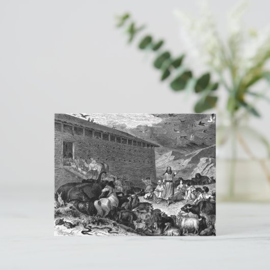 Noah en Ark Briefkaart (Staand voorkant)