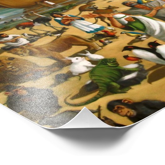 Noah en Ark: groot schilderen, bijbelverhaal Foto Afdruk (Hoek)