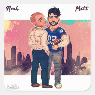 Noah en Matt Sticker