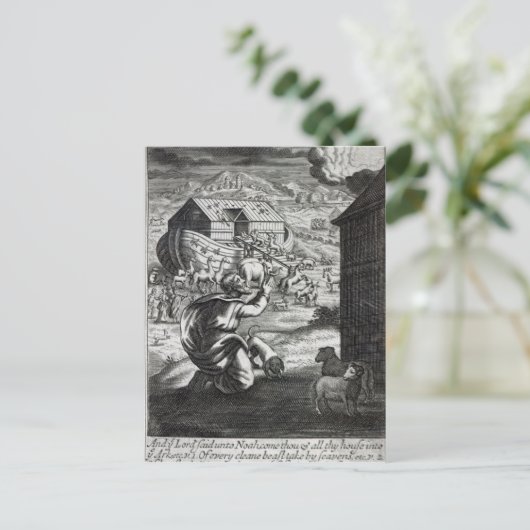 Noah entreth the Ark Briefkaart (Staand voorkant)