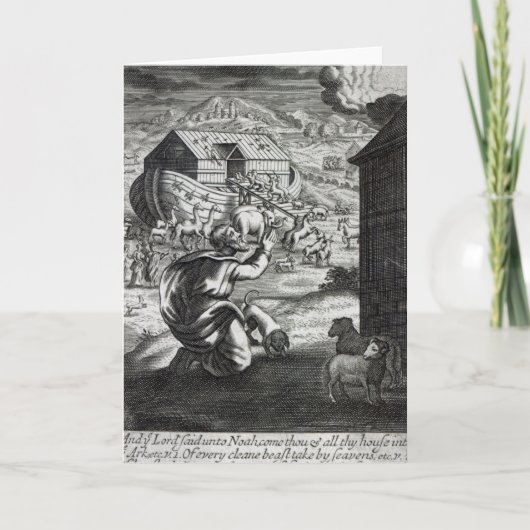 Noah entreth the Ark Kaart (Voorkant)