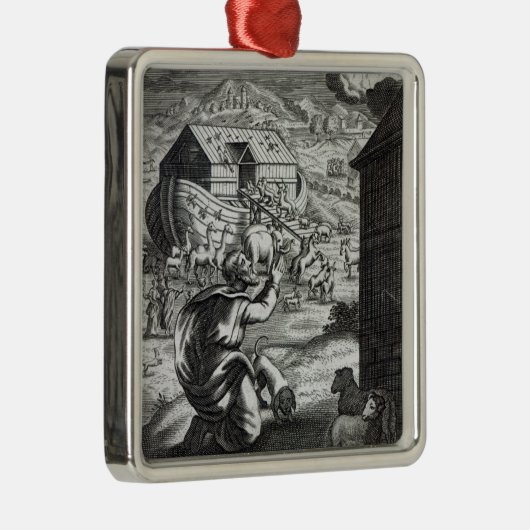Noah entreth the Ark Metalen Ornament (Rechts)