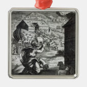 Noah entreth the Ark Metalen Ornament (Voorkant)