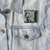 Noah entreth the Ark Vierkante Button 5,1 Cm (In situ)