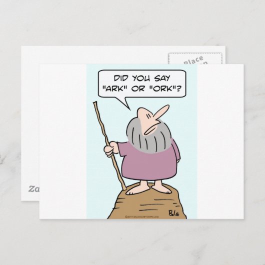 noah god ark ork bible overstroming briefkaart (Voorkant / Achterkant)