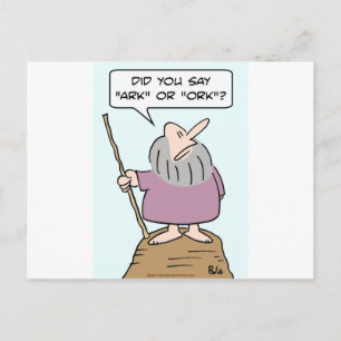 noah god ark ork bible overstroming briefkaart