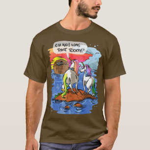 Noah Guy Unicorn Noahs Ark Gift voor meisjes en T-shirt