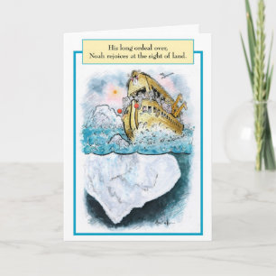 Noah Iceberg Biblical Birthday Card Kaart