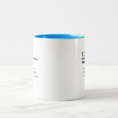 Noah, jongen gepersonaliseerde naam definitie tweekleurige koffiemok (Center)