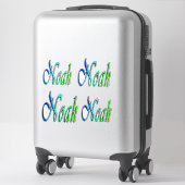 Noah kleurrijke namen, sticker (Koffer)