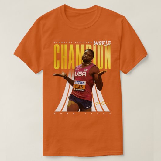 Noah Lyles T-shirt (Design voorkant)