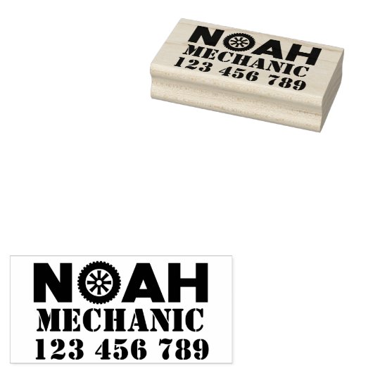 Noah Mechanic Rubber Stamp Rubberstempel (Gestempeld)