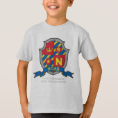 Noah N naam betekent krest messghts shield T-shirt (Voorkant)