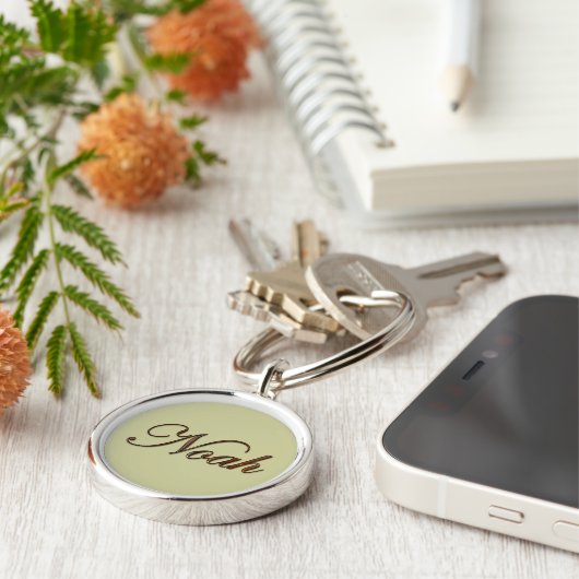 NOAH Naam-Branded Gift Sleutelhanger of Rits-pull (Zijkant)