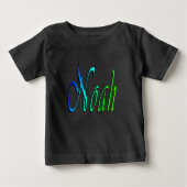 Noah, Naam, Logo, Baby's zwart T-shirt (Voorkant)