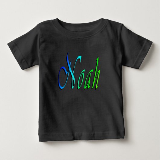 Noah, Naam, Logo, Zwarte baby T-shirt (Voorkant)