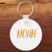Noah naam metal ring sleutelhanger (Achterkant)