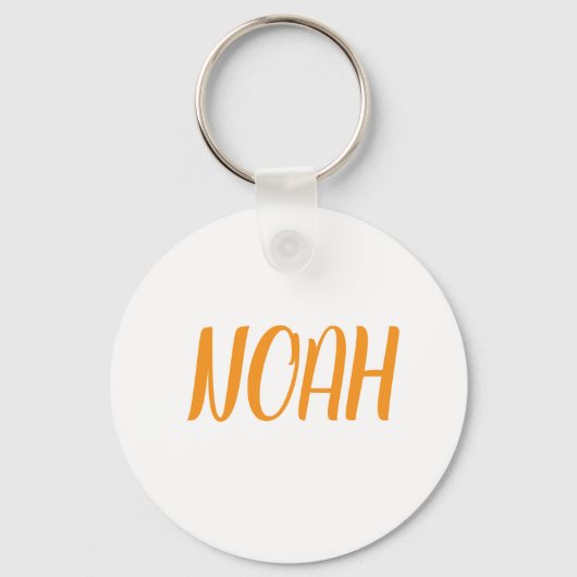 Noah naam metal ring sleutelhanger (Achterkant)