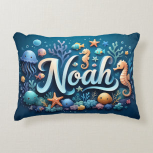 Noah Naam Ocean Theme Decoratief Zee Leven Accent Kussen