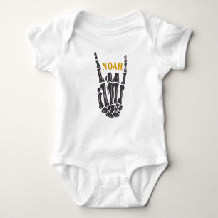 Noah Name Custom Toddler Rock n Roll Metal Punk Romper