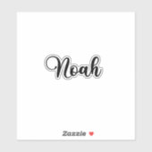 Noah Name - Handgeschreven kalligrafie Sticker (Vel)