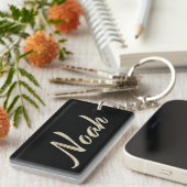 Noah Name whitegold Schlüsselanhänger Anhänger Sleutelhanger (Voorkant Rechts)