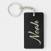 Noah Name whitegold Schlüsselanhänger Anhänger Sleutelhanger (Voorkant)