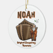 Noah Originele Samenzweringstheoreticus Christelij Keramisch Ornament (Links)