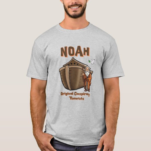 Noah Originele Samenzweringstheoreticus Christelij T-shirt (Voorkant)