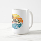 Noah Retro Sunset Naamontwerp Koffiemok (Voorkant rechts)