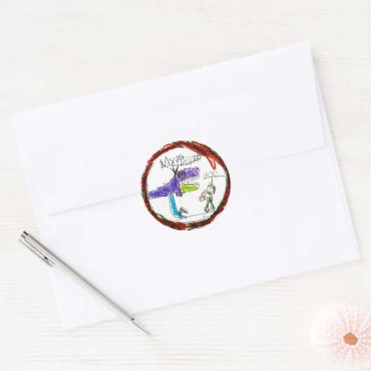 Noah: Ronde Sticker (Envelop)