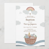 Noah’s Ark Baptism Kaart (Voorkant / Achterkant)