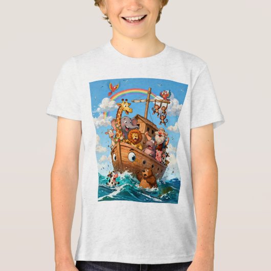 Noah’s Great Ark Adventure  Tri-Blend Shirt (Voorkant)