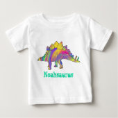 Noah saurus Colorful Stegosaurus Dinosaur Art (Voorkant)