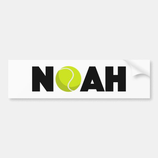 Noah Tennis Bumpersticker (Voorkant)