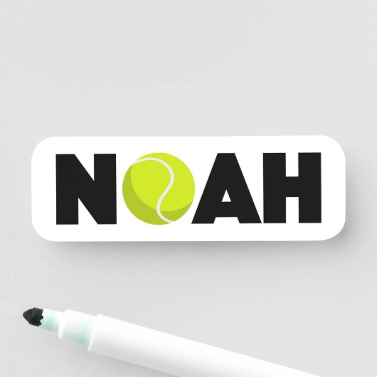 Noah Tennis Name Tag (In situ)