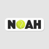 Noah Tennis Name Tag (Voorkant)